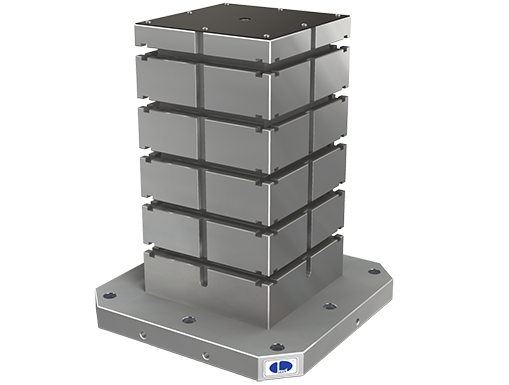 BP09-SQUARE TOOLING COLUMN with T-Slots (CNC Tombstone)