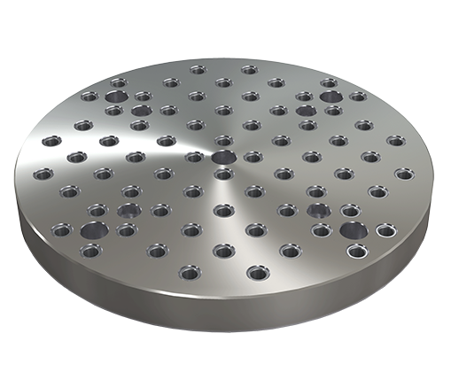 BP17-ROUND BASE PLATE with Grid